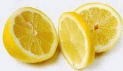 citron jaune coupé