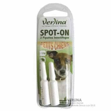 pipette insecticide petit chien Verlina Toutpratique
