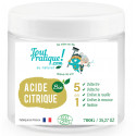 Acide Citrique Bio 700 g en Pot Réutilisable -Qualité Supérieure-Naturel-Français