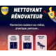 Nettoyant Rénovateur - Ravive Couleurs Peinture, Plastique, Métal – Antitache 5 ans – 250 ml-Traite 10 Portes et 2 Fenêtres