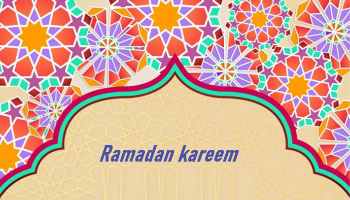 carte et modèle de message pour le ramadan
