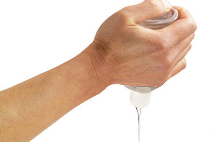 comment enlever une tache de gel désinfectant main