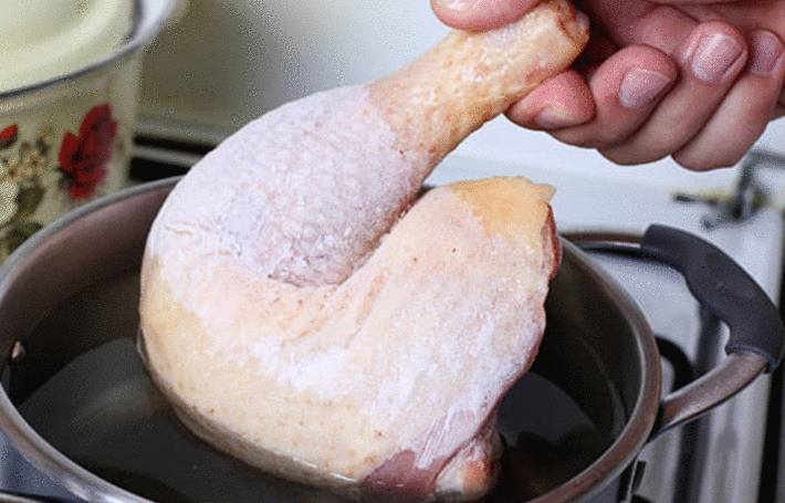 comment decongeler rapidement un poulet