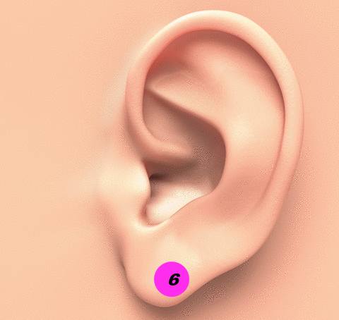 Calmer la douleur avec une pince à linge et un coton-tige sur l’oreille Acupression-6-oreille-pincer-oreille-pince-%C3%A0-linge-point-6