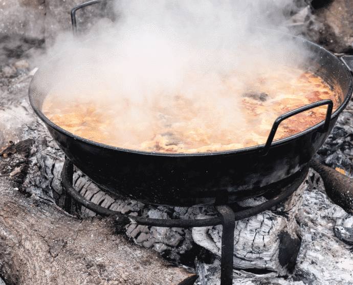 idée de soupe, comment cuisiner dans la cheminée