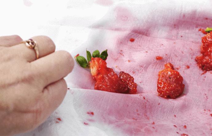 comment enlever une tache de fraise