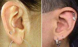 des oreilles percées